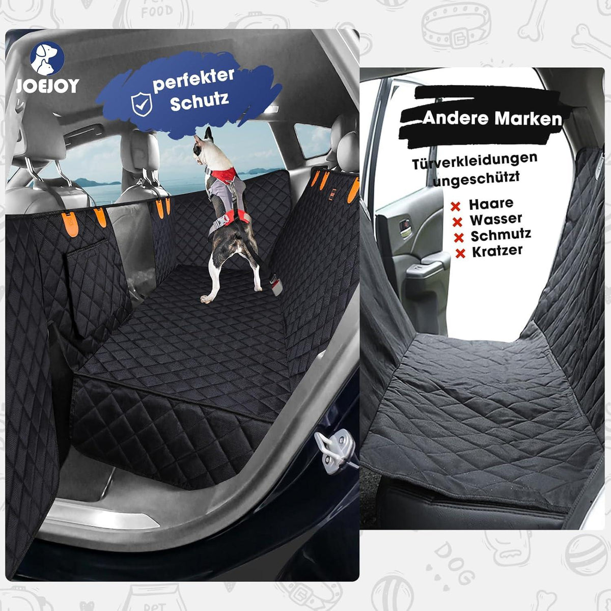 Auto Hundedecke Rückbank | Wasserdicht Oxford Stoff Schutzmatte