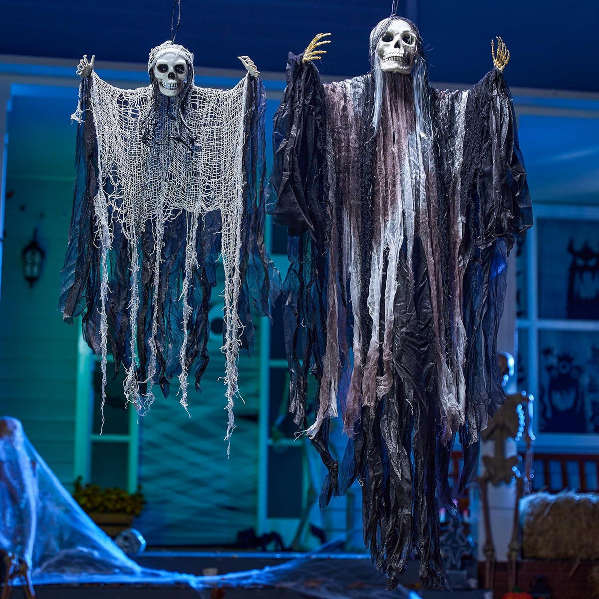 Halloween Sensenmann Deko Aufhängen 134cm 80cm Gruselige Hängegeister