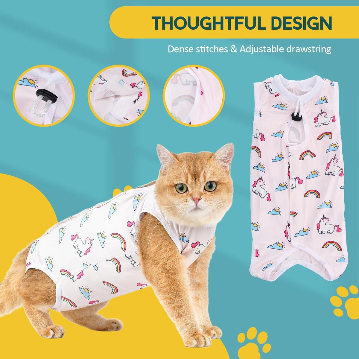 Katzenbody Modal Erholungsanzug Kastration Suit Entwöhnung L Unicorn