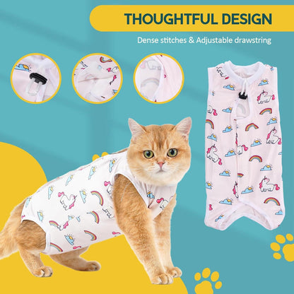 Katzenbody Modal Erholungsanzug Kastration Suit Entwöhnung L Unicorn