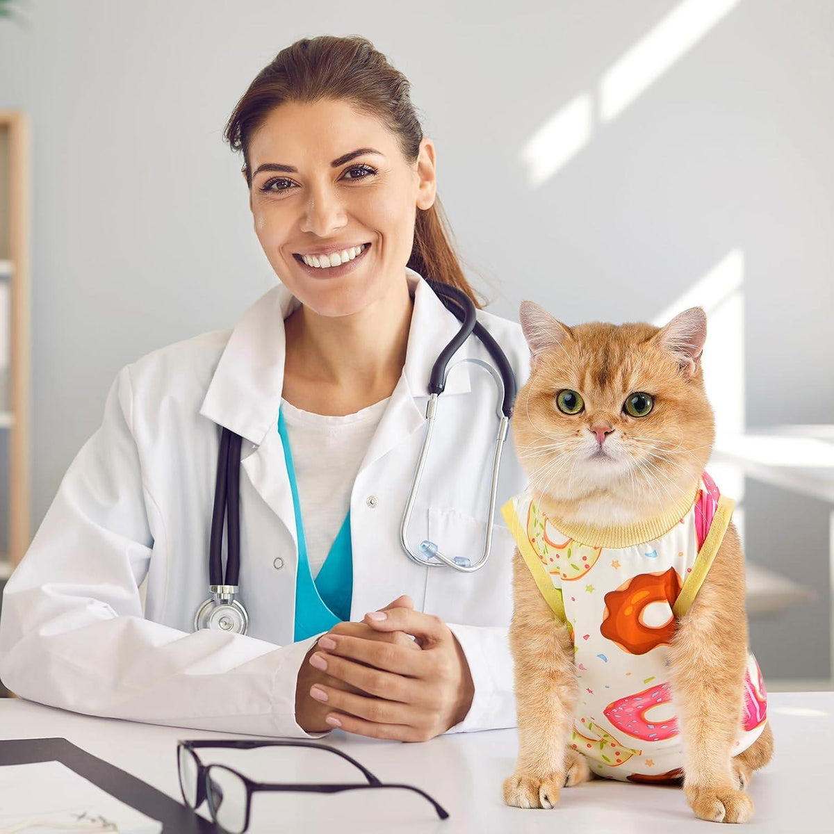 Katzenbody Erholungsanzug OP Kastration Spay Leckschutz Suit