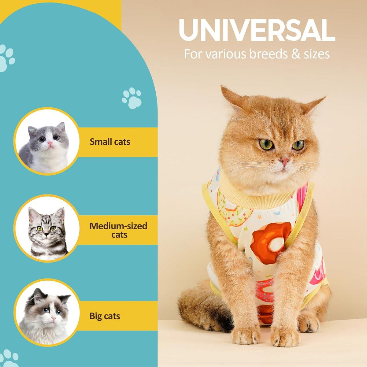 Katzenbody Erholungsanzug Kastration OP Modal Leckschutz Suit Katze
