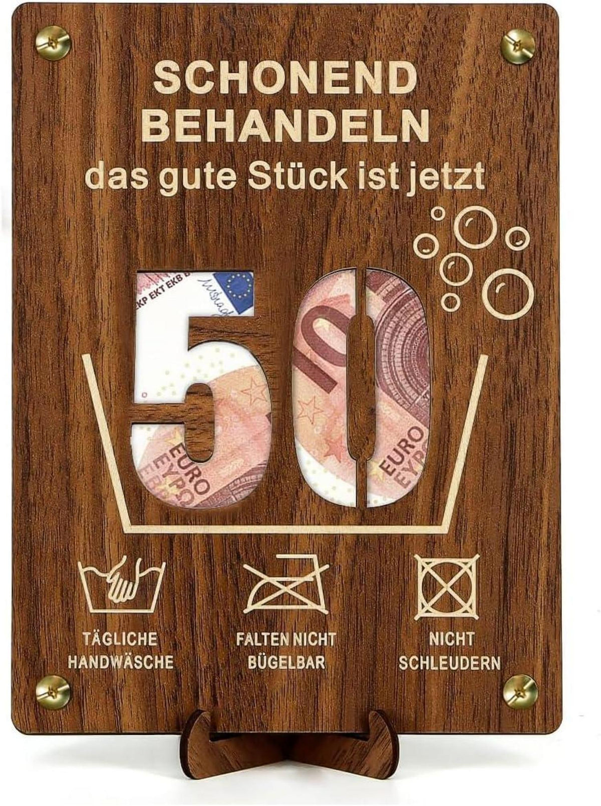 Witzige Geldgeschenke Holz Geburtstag Dekoration DIY