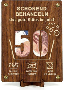 Witzige Geldgeschenke Holz Geburtstag Dekoration DIY