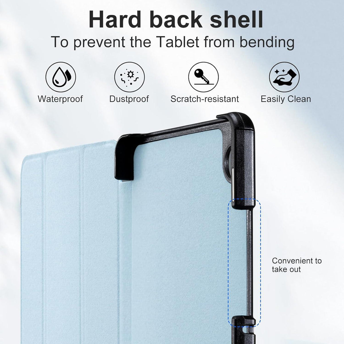 Schutzhülle für Samsung Galaxy Tab A9 2023 8,7 Zoll PU-Leder Dual Stand