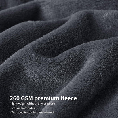 Kuscheldecke Flauschig Dunkelgrau 150x200 cm XL Warme Sofa Decke
