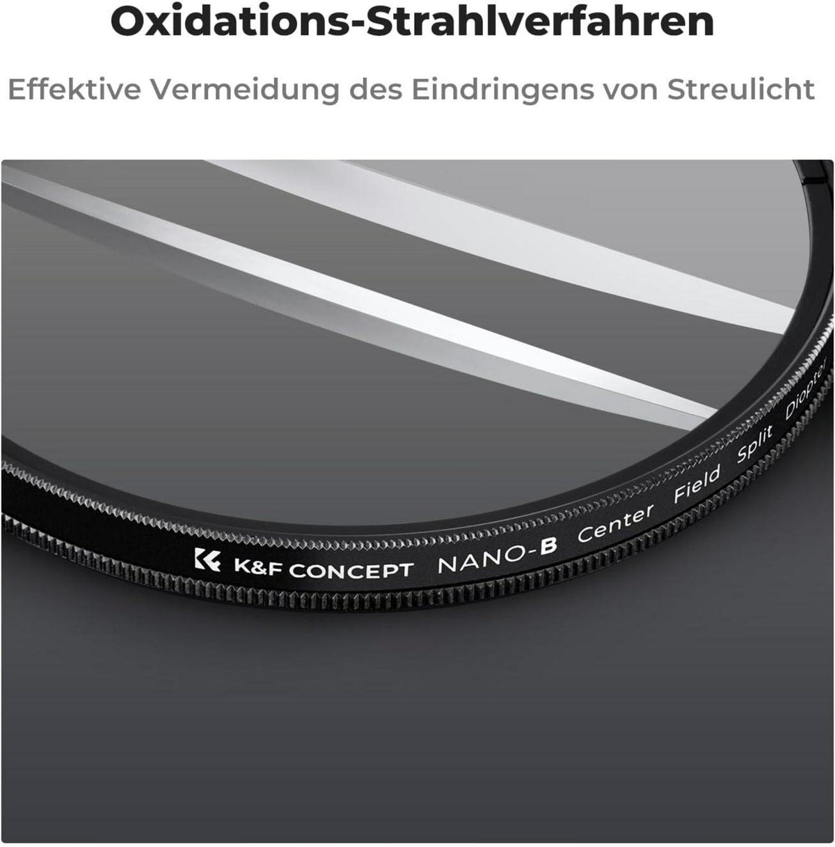 K&F Concept Split Dioptrien Filter 67mm AGC Glas Bokeh-Effekt
