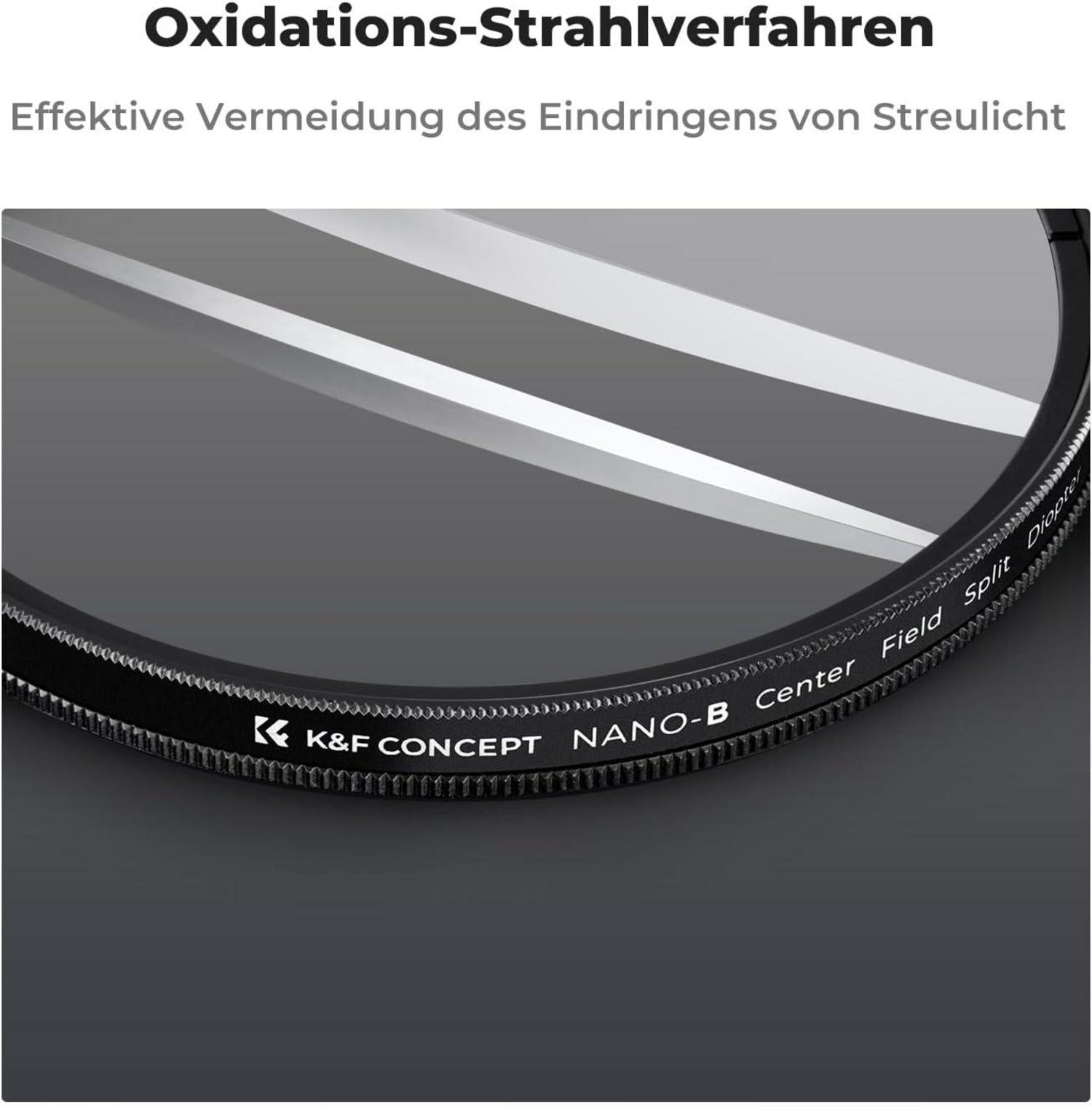 K&F Concept Nano-B Serie Split Dioptrien Prisma Filter 58mm