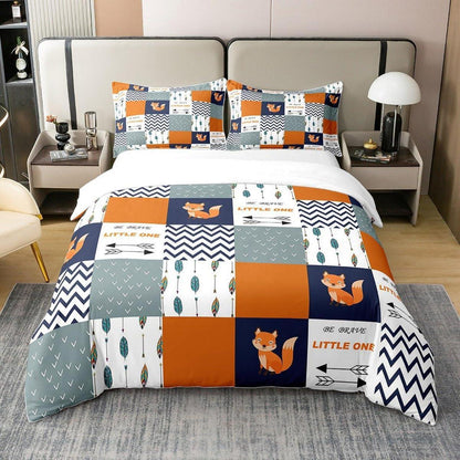 Fuchs Bettwäsche Set 220x240cm Baumwolle Kinderzimmer Boho