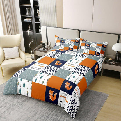 Fuchs Bettwäsche Set 220x240cm Baumwolle Kinderzimmer Boho