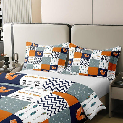 Fuchs Bettwäsche Set 220x240cm Baumwolle Kinderzimmer Boho