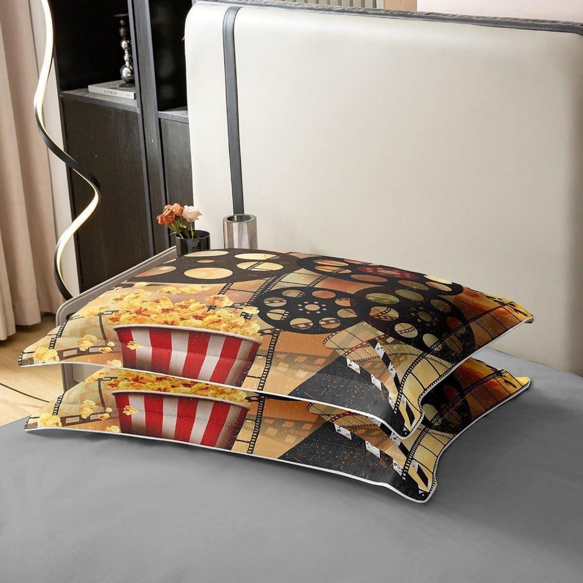 Vintage Kino Bettwäsche Set 135x200cm – Jungen Zimmer Dekor