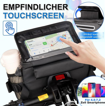 3-in-1 Lenkertasche Fahrrad E-Bike 6L Wasserdicht Touchscreen