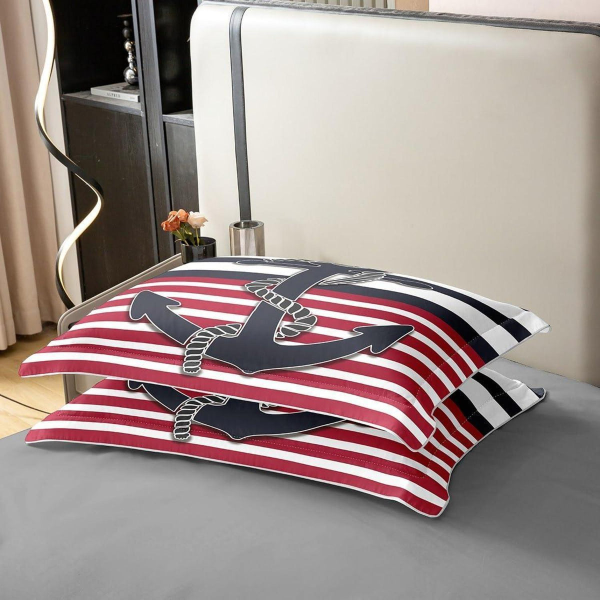 Nautisches Bettwäsche-Set 135x200cm – Jungenzimmer Küstenabenteuer