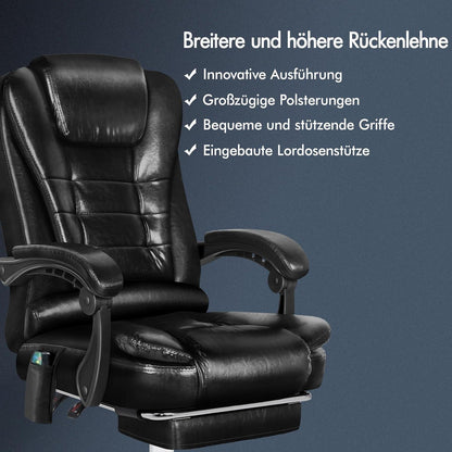 ALFORDSON Bürostuhl Massagefunktion ergonomisches Design