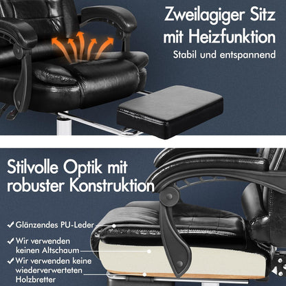 ALFORDSON Bürostuhl Massagefunktion ergonomisches Design