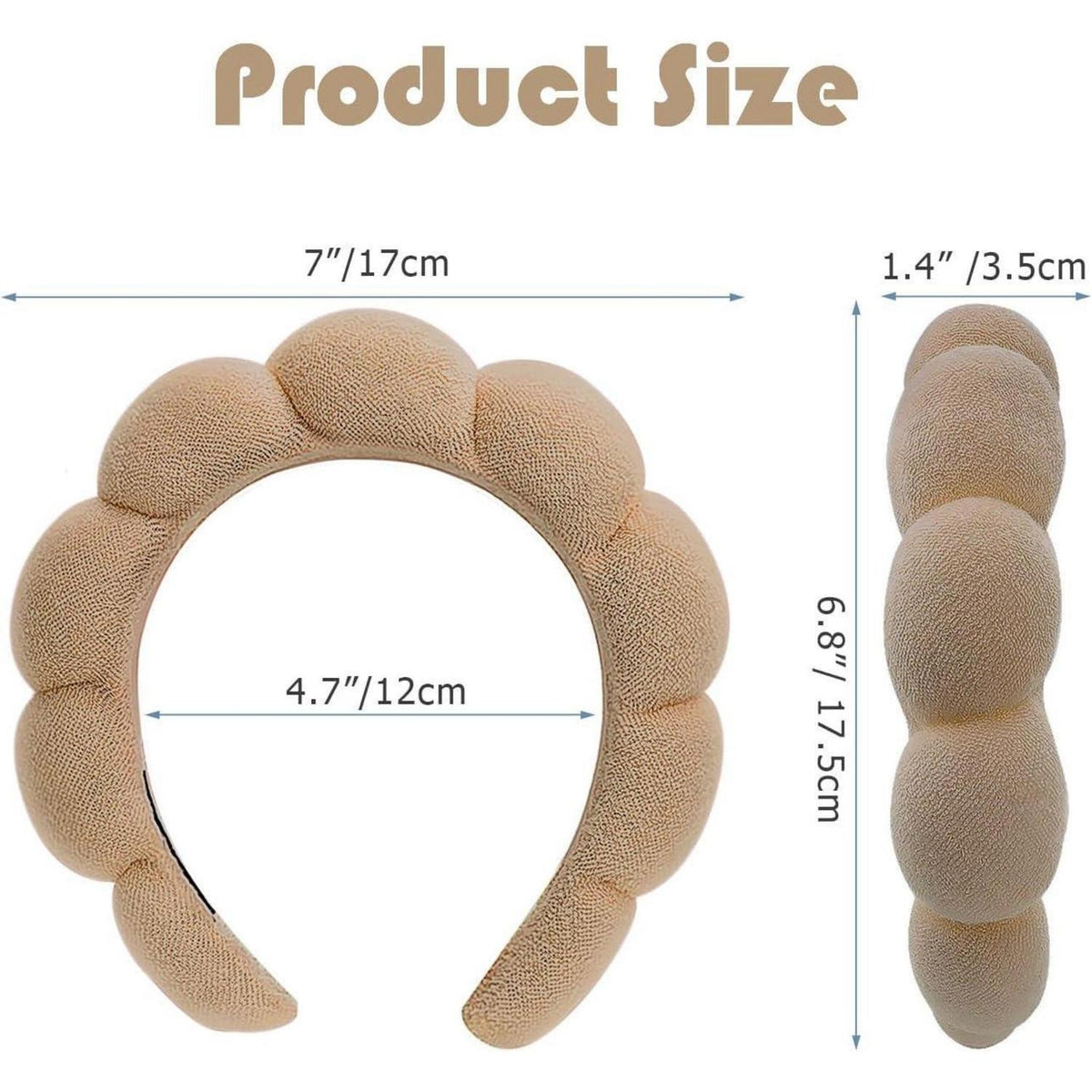 DRESHOW Spa-Stirnband Damen Schwamm-Frottee-Haarband für Make-up