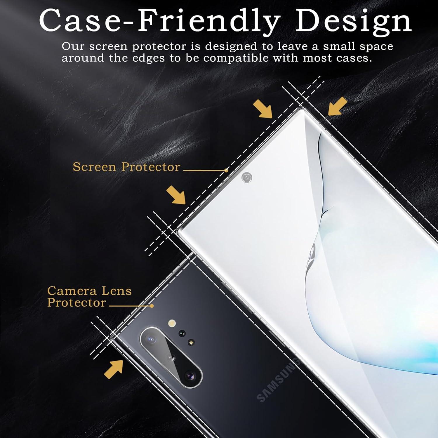 Schutzfolie Samsung Galaxy Note 10, 3D Vollständige Displayschutz Antikratzer