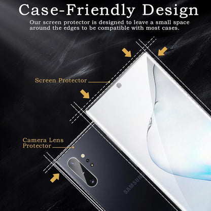 Schutzfolie Samsung Galaxy Note 10, 3D Vollständige Displayschutz Antikratzer