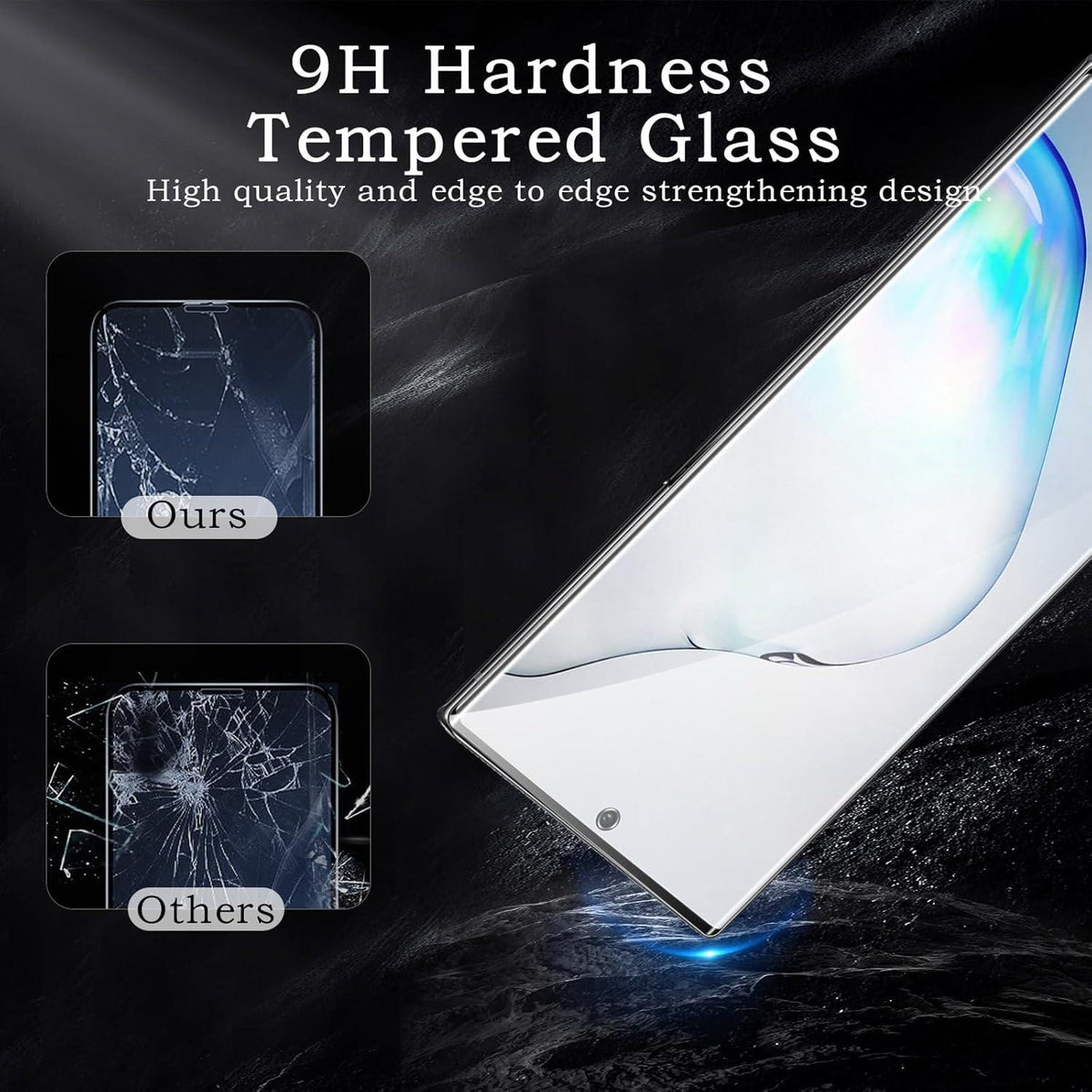Schutzfolie Samsung Galaxy Note 10 2 Stück Displayschutz Anti-Kratzer 3D