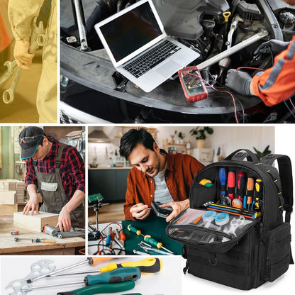 Werkzeugrucksack Herren mit Organizer-Taschen, robust & bequem