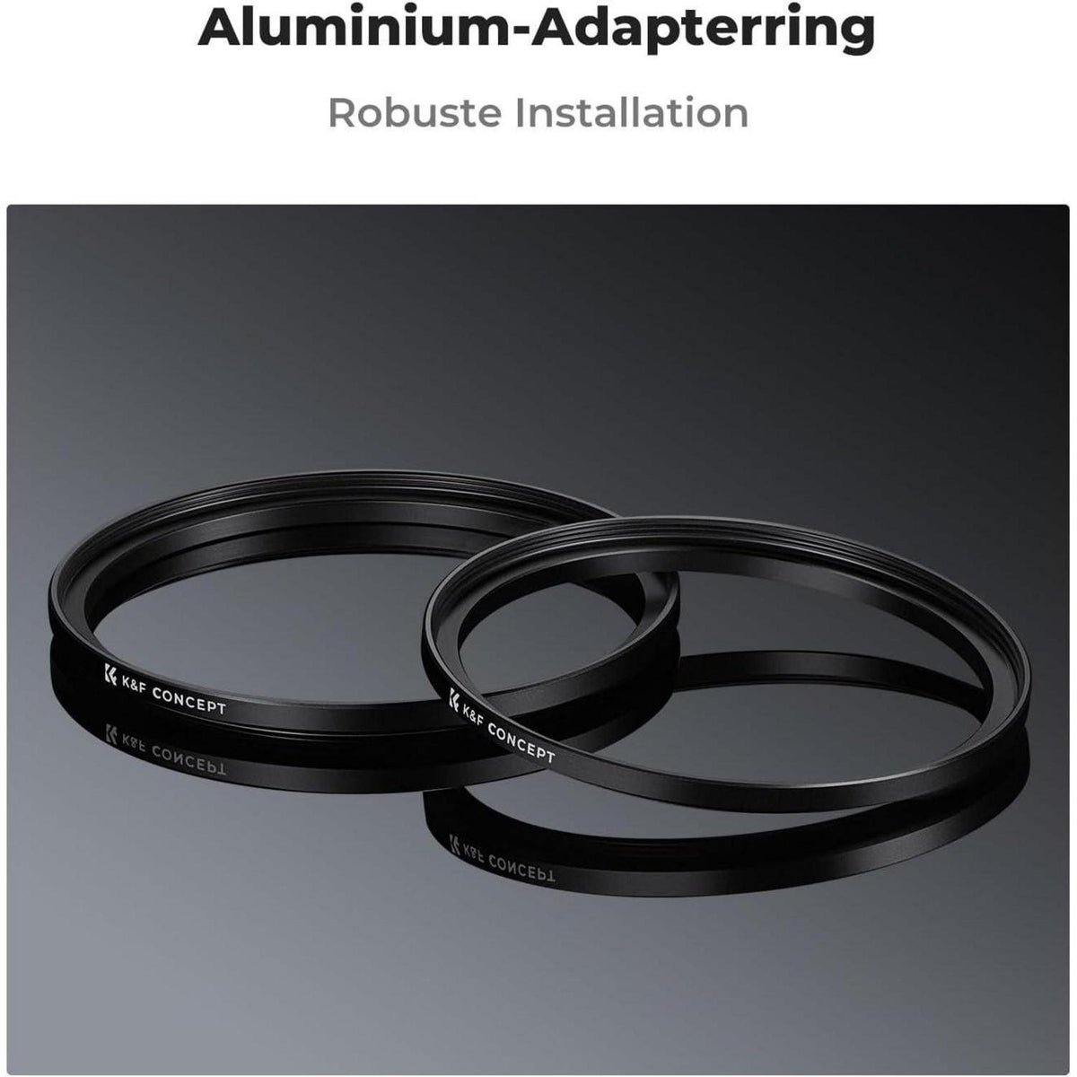 Step Up Ring 43-49mm für Kamerafilter aus Aluminium