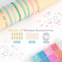 RUBY Perlen Armbänder 3mm Set 24 Bunte Pastell Glasperlen