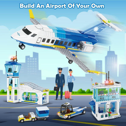 Cubimana City Passagierflugzeug 3-in-1 Baukasten Set