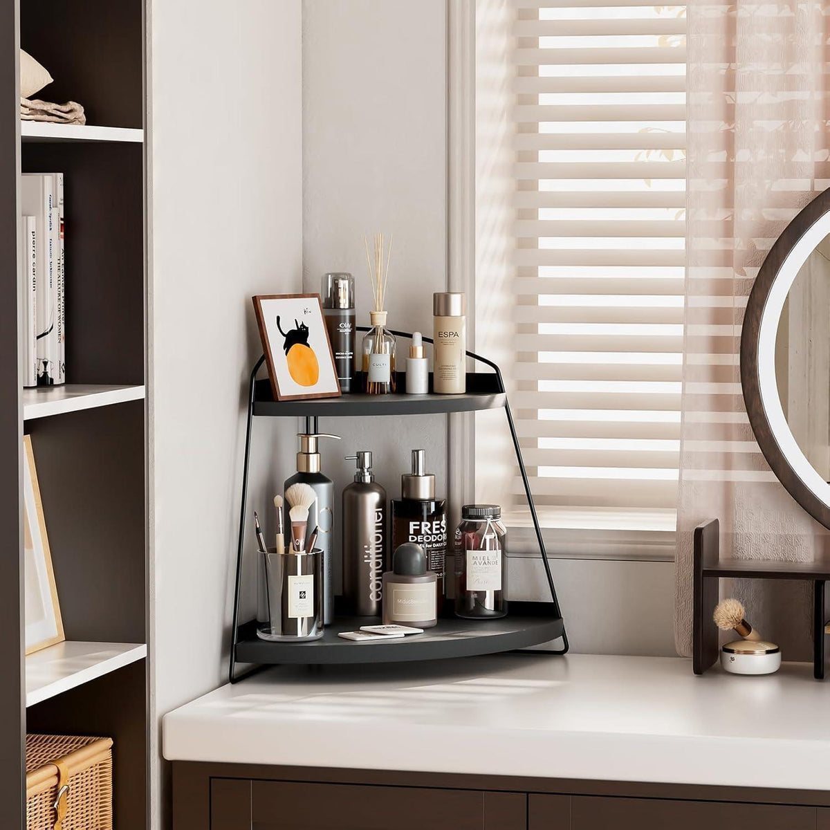 Eckregal 2 Etagen – Küchen & Badezimmer Organizer