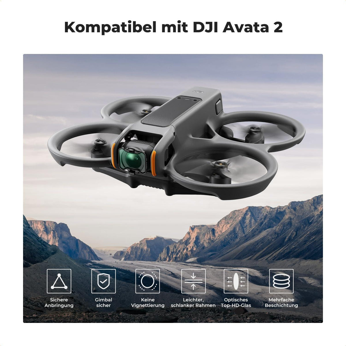 K&F Concept UV Filter für DJI Avata 2 - Ultraleichtes Design