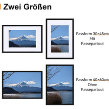 Bilderrahmen 40x60 cm Schwarz Holzrahmen mit Acrylglas