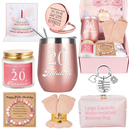 Geschenkset 20. Geburtstag Frau | Überraschungsgeschenk für Sie