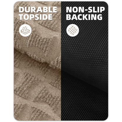 G rutschfeste Fußmatte Outdoor – Schmutzfangmatte Khaki 92x152cm