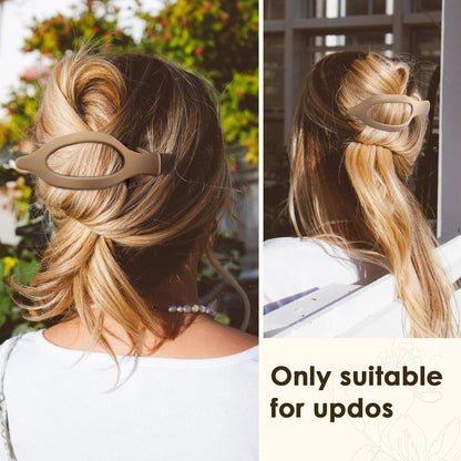Blooms Haarklammer Groß, Rutschfester Haarschmuck für Damen