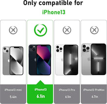 360 Grad iPhone 13 Hülle Glas Stoßfest Fullbody Schwarz