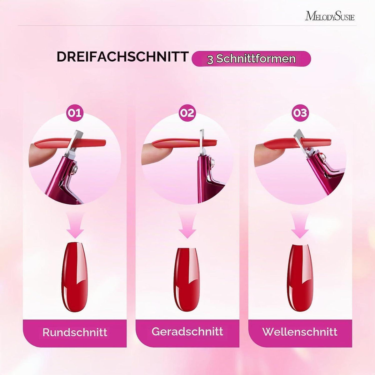 Acryl Nagelknipser mit Magneten – Weinrot | Maniküre Tool