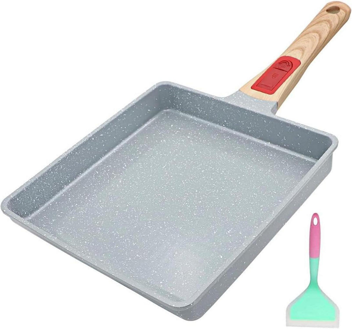 Keramik Tamagoyaki Pfanne Antihaft Japanische Omlette Pfanne 23x21 cm