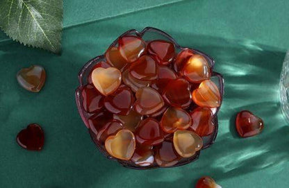 Karneol Herz Naturstein 20pcs Heilkristalle Edelsteine Meditation