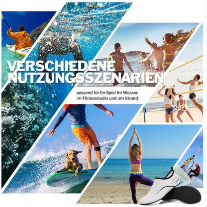 Wasserschuhe Schnell Trocknend Rutschfest für Damen und Herren Weiß
