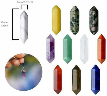 20 Stück Kristalle Heilsteine Turm Sets Hexagonal Bulk Edelsteine