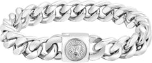 Hip Hop Herren Armband 18K Gold beschichtet Löwe Kopf Cuban Armband