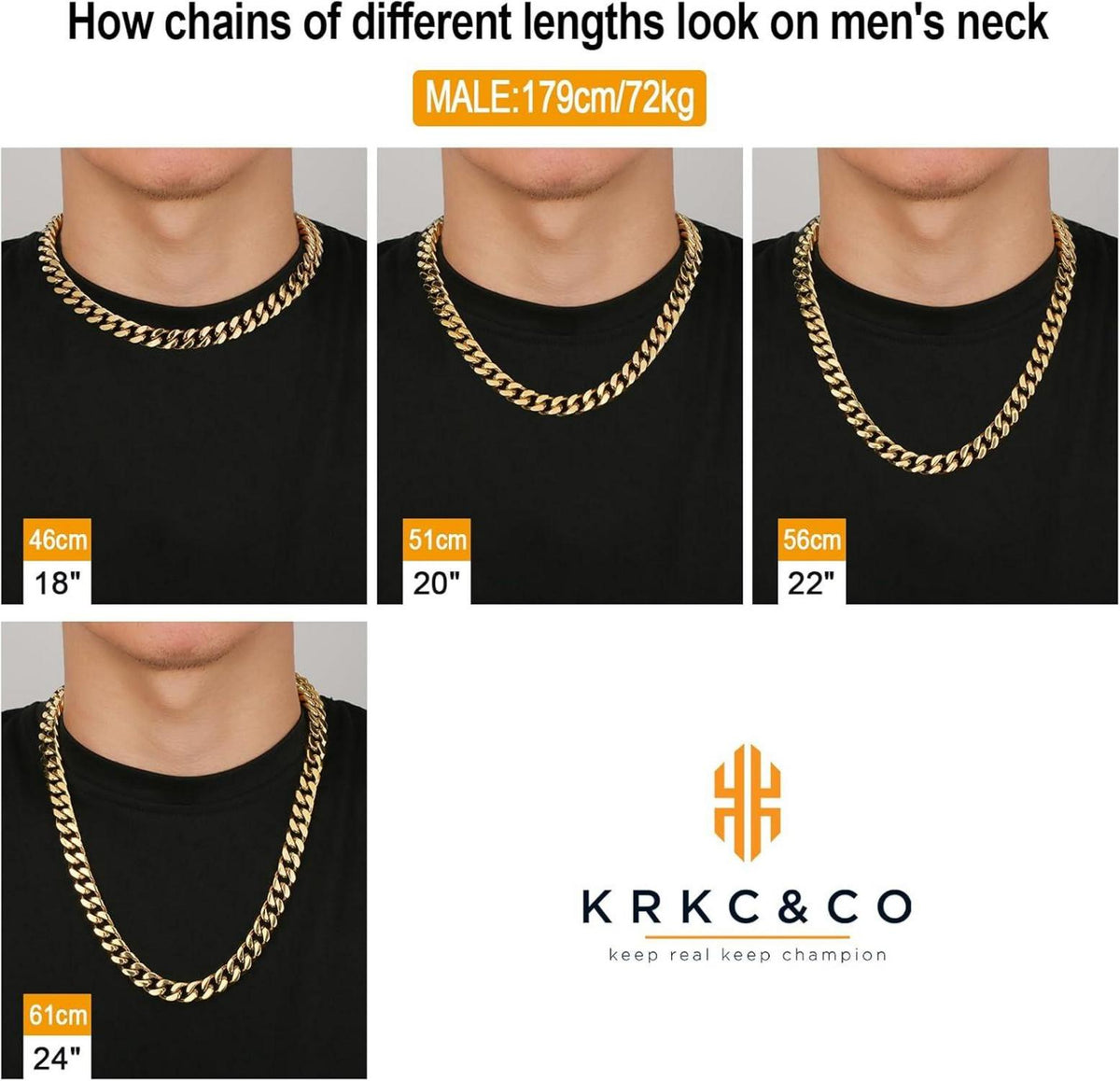 Herren Panzerkette 12mm Löwe Totenkopf 18K Gold plattiert Cuban Link Chain