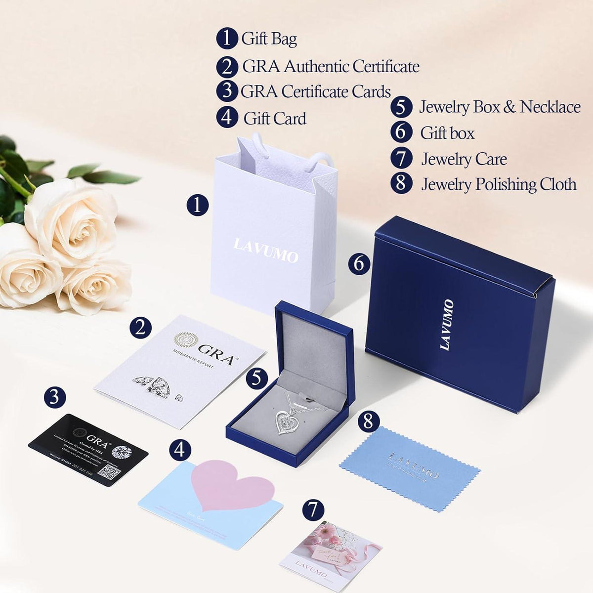 Moissanite Halskette Damen Silber 925 Herz Anhänger Valentinstag Geschenk