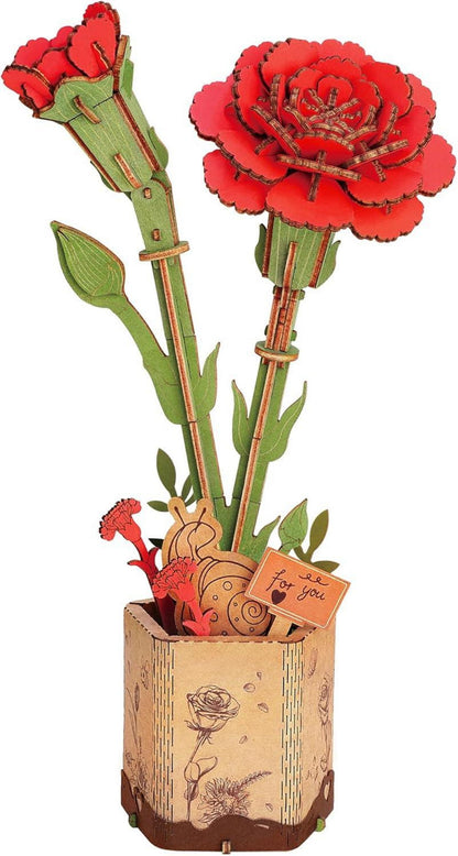 3D Puzzle Blumenstrauß Holzmodell Erwachsene Geschenk Muttertag