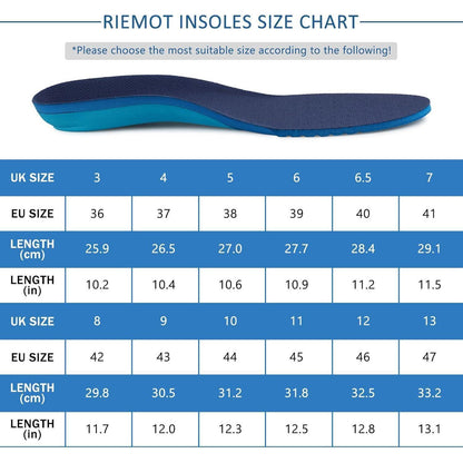 Sport Komfort Einlegesohlen mit Arch Support und Dämpfung