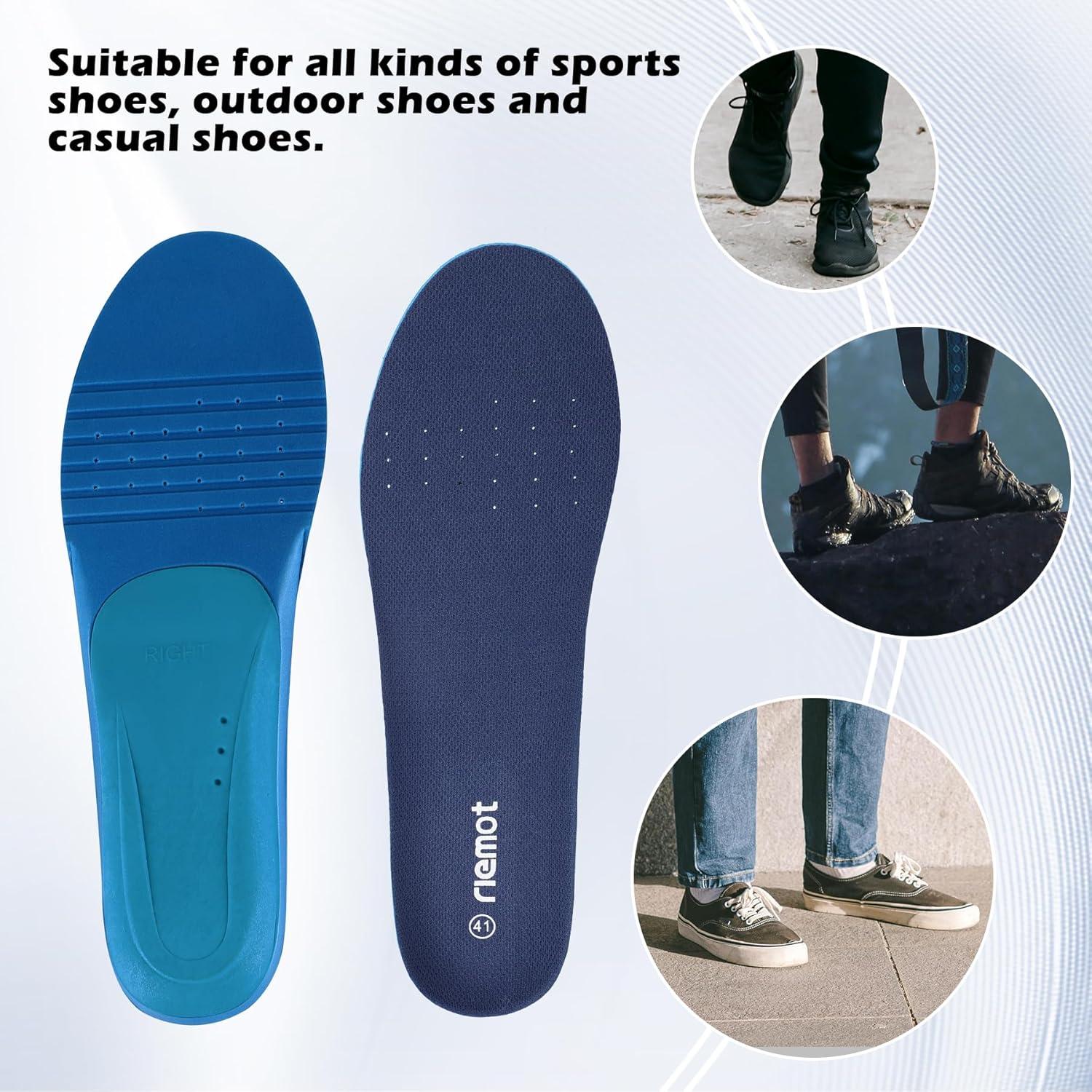 Sport Komfort Einlegesohlen - Arch Support, Atmungsaktiv, Dämpfung - Gr. 36-47