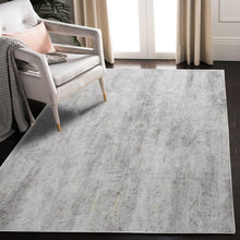 Modernes Abstrakt-Teppich Set in Grau/Weiß 80x120cm