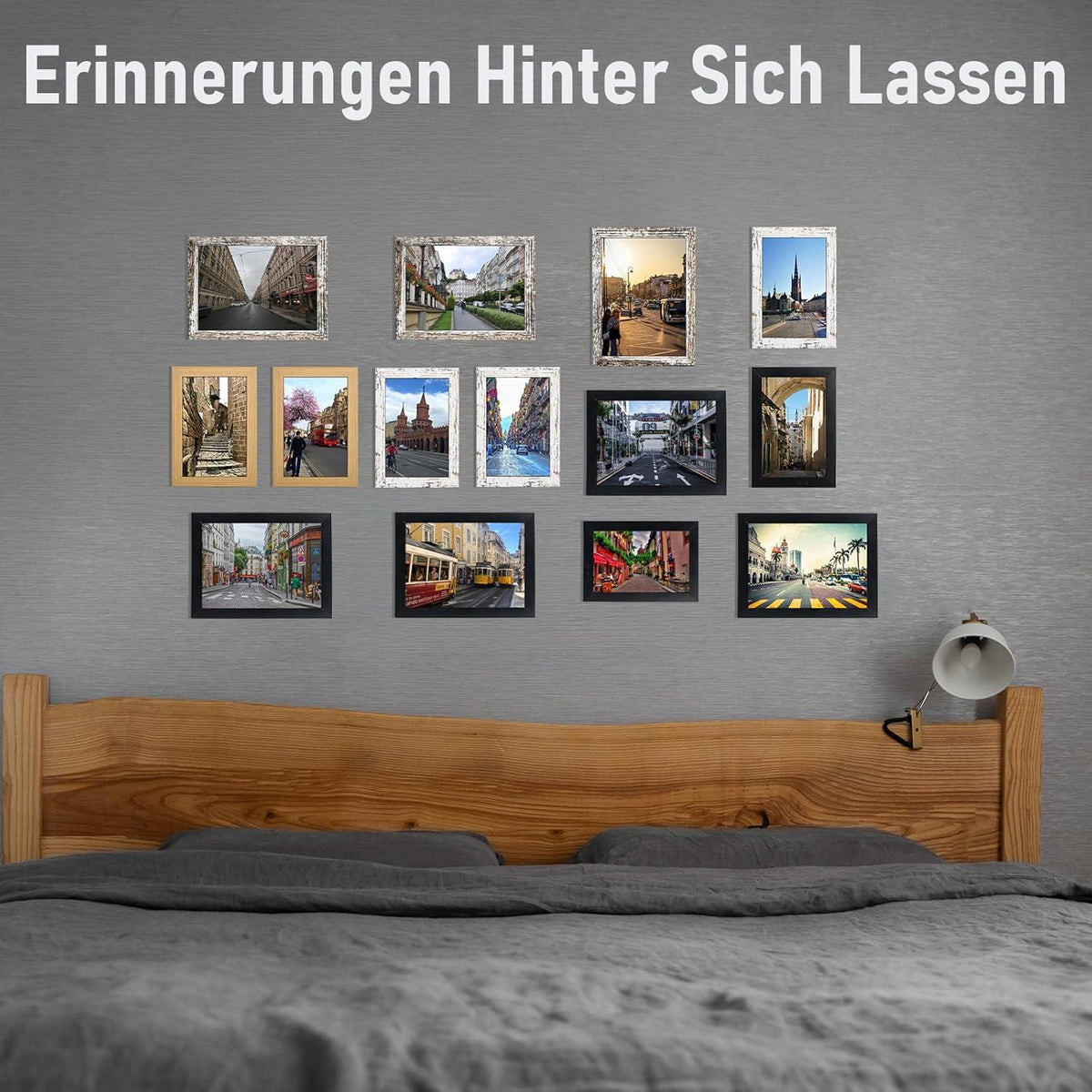 20er Set Bilderrahmen 13x18 cm Schwarz Acrylglas Portraitrahmen