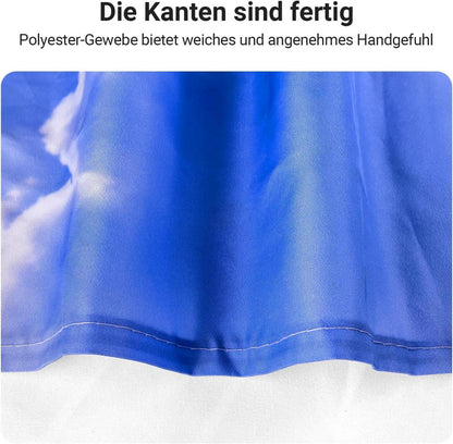Duschvorhang Delphin 100x180cm Antischimmel Wasserabweisend 7 Ösen