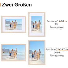 Bilderrahmen DIN A4 2er Set Posterrahmen mit Passepartout